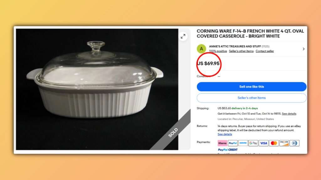 French White Corning Ware