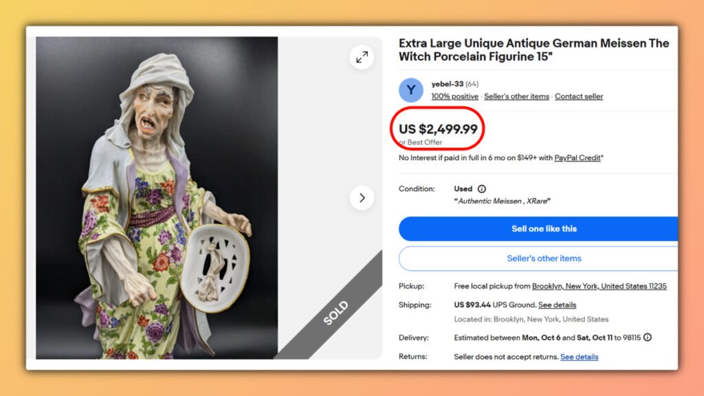 Meissen The Witch Porcelain Figurine