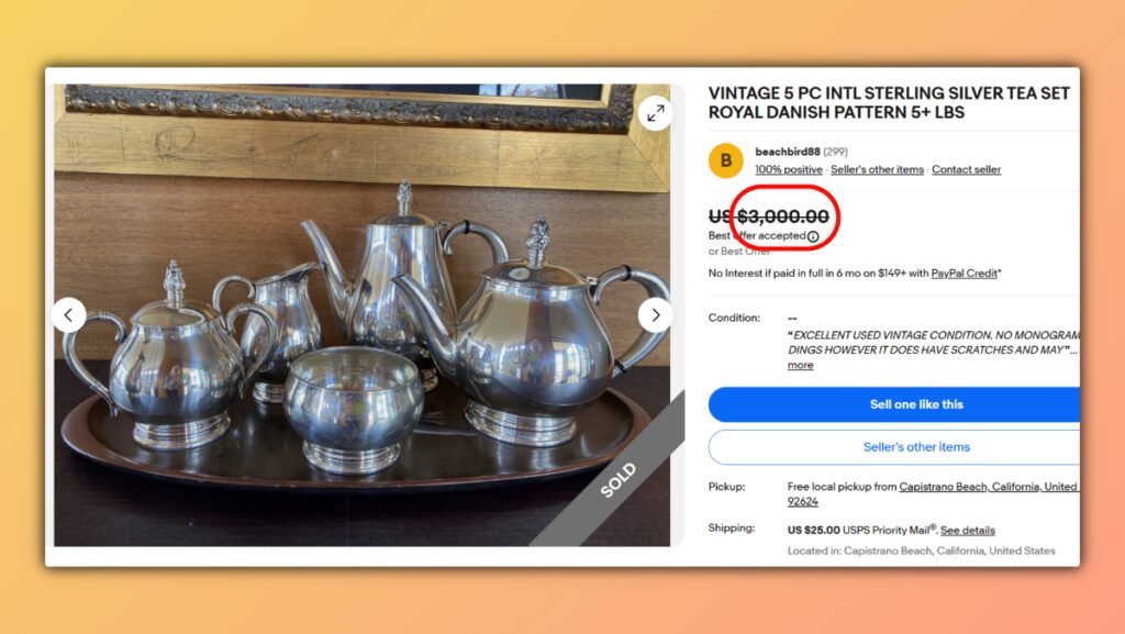 Royal Danish Tea Set - International Silver