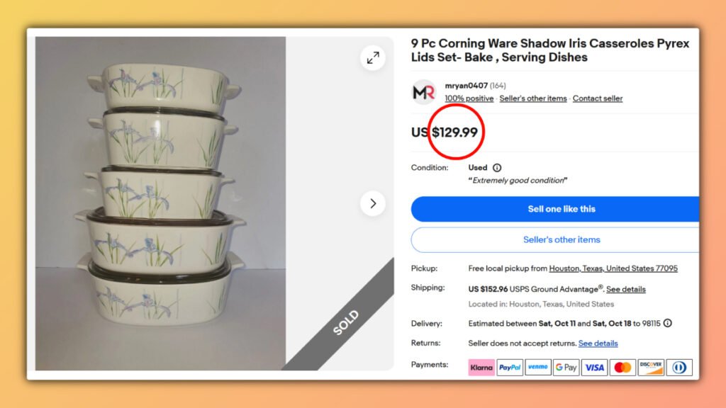 Shadow Iris CorningWare Set