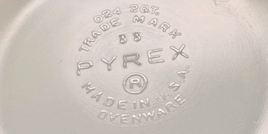 Pyrex Backstamp