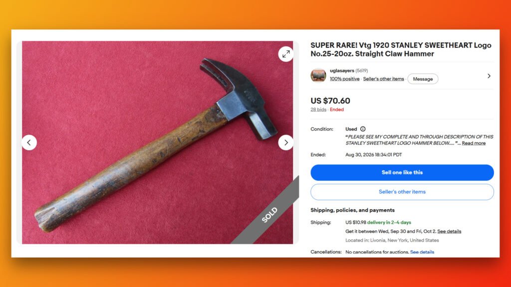 Stanley Sweetheart Claw Hammer
